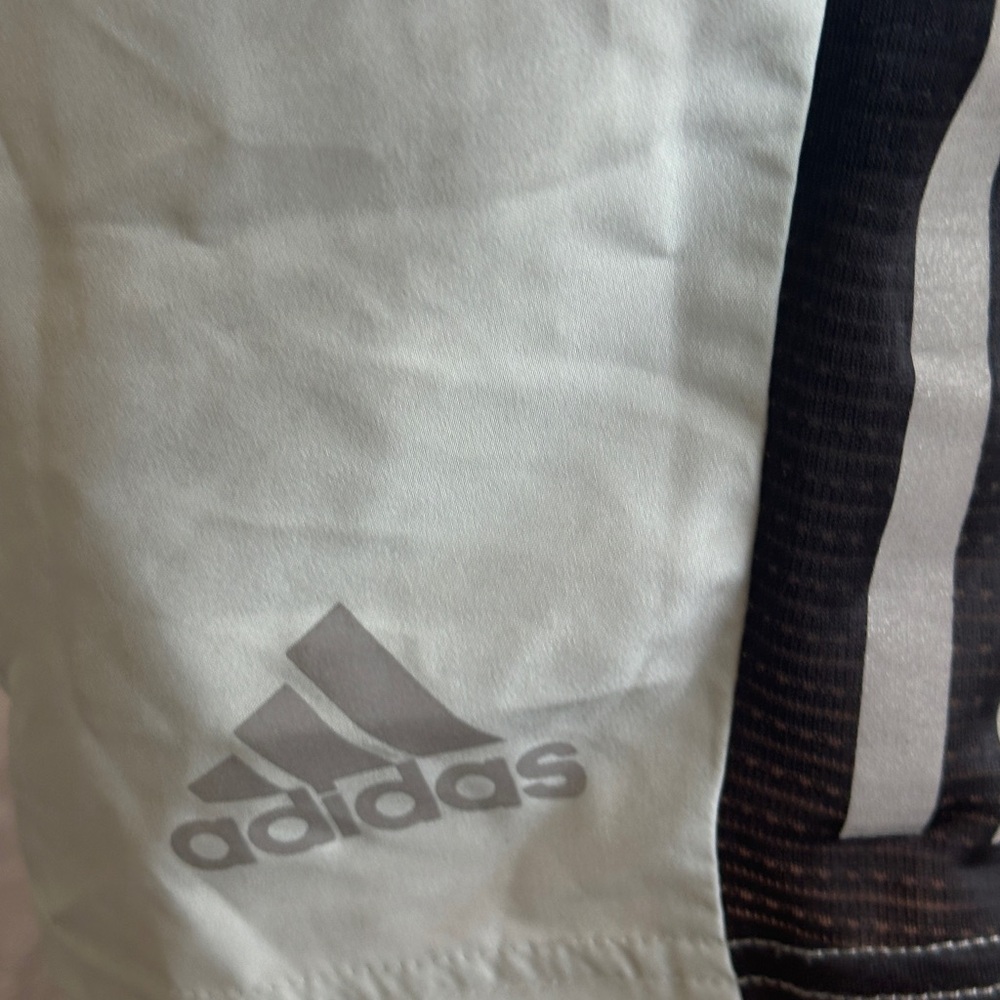 Adidas Men’s Light Gray 3-Stripes Athletic Shorts Size M - Picture 15 of 17
